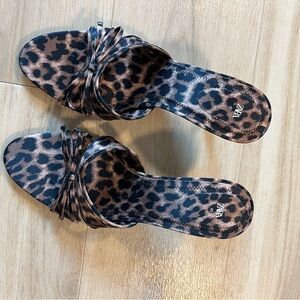 Zara Animal Print Heeled Sandals